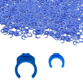 100Pcs 1/4" and 100 Pcs 3/8" Lock Clamps Blue Locking Clips for RO Reverse Osmosis Water Filter Fittings, Irrigation or Pneumatic Connector
