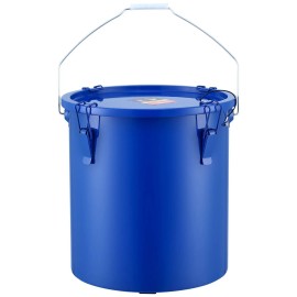 6-Gallon Commercial Kitchen Steel Fabrication Fryer Grease Bucket Carbon Steel Oil Disposal Caddy Rust-Proof Coating OilCapacity: 6 Gallons, Material: Carbon Steel