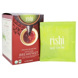 Rishi Organic English Breakfast Tea - 15 bags per pack - 6 packs per case.6