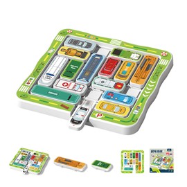 磁石式駐車場パズル おもちゃ 知育玩具 スライドパズル 【22台の車＋3段階の難易度で750問】全年齢向け 論理的思考を養う 集中力 形認識 子供早期開発 認知症予防 車 おもちゃ 誕生日 プレゼント