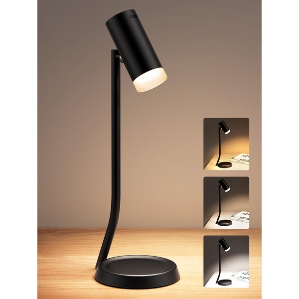 PESUTEN Cordless Table Lamps, Battery Operated Portable Table Light with