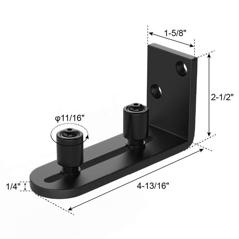 WINSOON New Sliding Barn Door Floor Guides,Sliding Barn Door Hardware,Adjustable