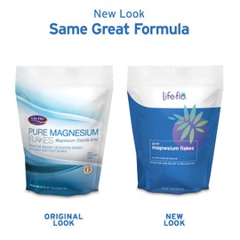 Life-Flo Pure Magnesium Flakes | Magnesium Chloride Brine from Zechstein Seabed | For Relaxing & Rejuvenating Body and Foot Soaks | 1.65 lb