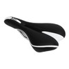 Silicone Bike Saddle Breathable Shock Absorption Black White Mountain Bike