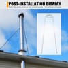 Extended Roof Chimney Support Bracket Compatible with Chimney Pipes 6"-15"
