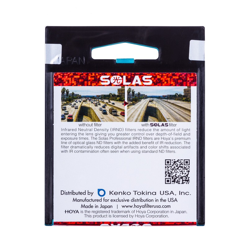 Hoya Solas IRND 3.0 52mm Infrared Neutral Density Filter