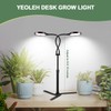 YEOLEH Grow Light for Indoor Desk Plants, 4.7’’ LED Dual