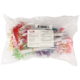 Twinkle Pops Lollipop, Tulips Shapes (Pack of 100 Lollipops), 12 inch Long Lollipop Stem, Handcrafted in USA, 6 Vibrant Colors, Fruit Flavors, 37.80 Ounce by Sparko Sweets