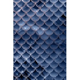 Blush and Navy Mermaid Scales Composition Notebook - Small Lined Notebook (Softcover Journal / Notebook / Diary)