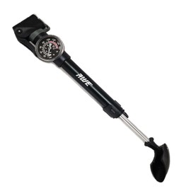 AWE® AWEForce™ CNC 6063 Alloy 12" Telescopic Bike/E-Bike Pump with Dual Schrader/Presta Valve Head