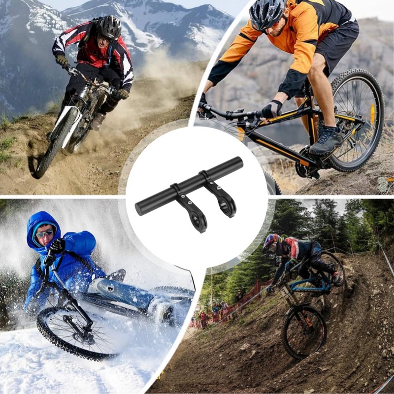 Bike Handlebar Extension Aluminum Alloy Bicycle Handlebar Extender Double Bike