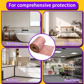 Waterproof Membrane for Shower Professional 0.82ftx32.8 ft/ 26.9 Square Feet 23.6 mils Waterproof Membrane Membrane for Shower for Shower Walls, Bathroom Flooring, Wet Room, Tile, Sauna, Steam Room