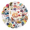 100PCS Bowling Stickers for Laptop,Luggage,Computer,Water Bottle,Skateboard,Suitcase,Cartoon Trendy Bowling Sports Waterproof