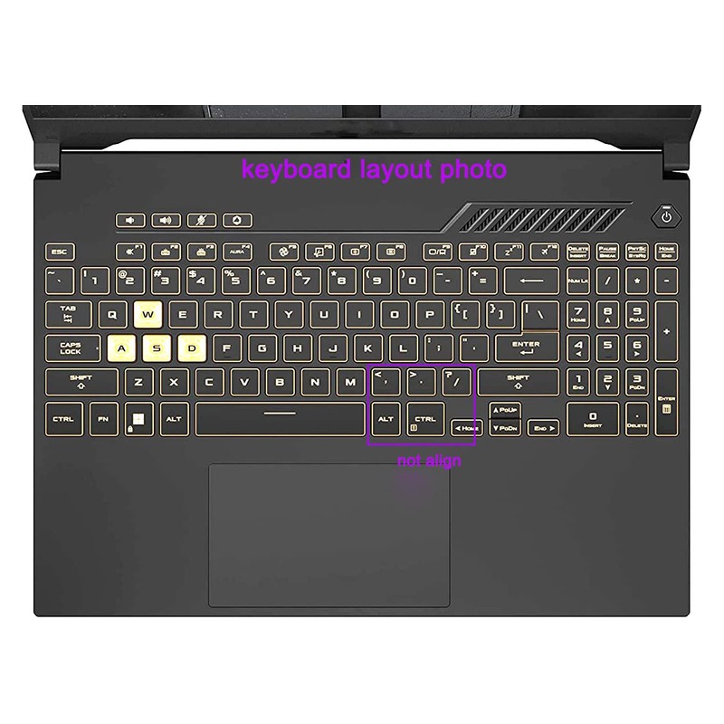 JuYuish Keyboard Cover Compatible for ASUS TUF Gaming F15 FX507