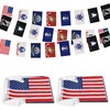 Kinoy 2 String Army Flags USA Military Flags Set All