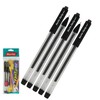 rorito 5 x 0.6mm Tip Fasty BLACK Fine Smooth Writing