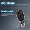 X AUTOHAUX Key Shell Case Keyless Entry Remote Key Fob