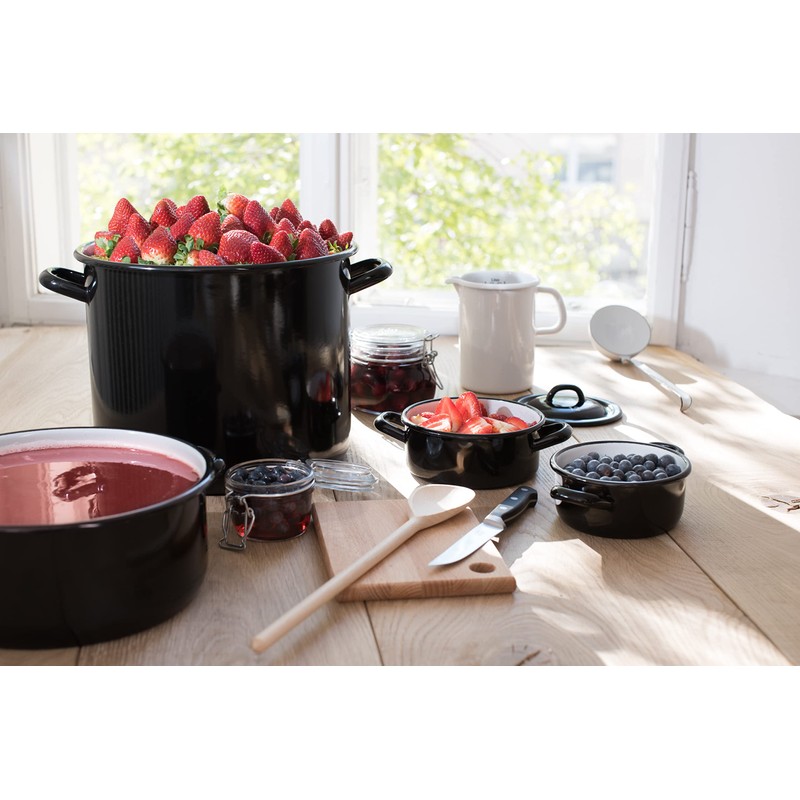 Riess 0236-017 Classic-Giants Dwarf Casserole, Diameter-12 cm Black