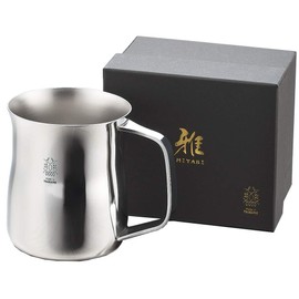 Tamahashi MY-01 Tumbler, Silver, 12.8 fl oz (380 cc), Miyabi, Hand Included