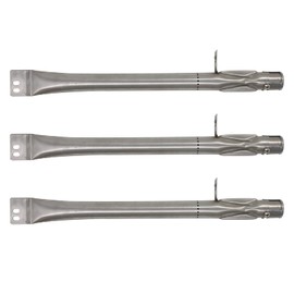 UpStart Components 3-Pack BBQ Gas Grill Tube Burner Replacement Parts for Brinkmann 810-2511-S - Compatible Barbeque Stainless Steel Pipe Burners