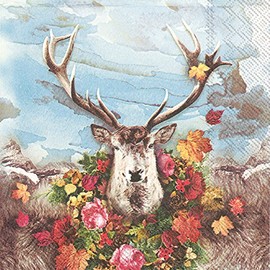 Boston International Ideal Home Range Papierservietten, 3-lagig, 20 Stück 6.5 x 6.5" Folded ALBERT