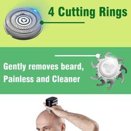 Replacement Blades for Skull Pitbull Gold PRO Razor Heads (Pack of 4)