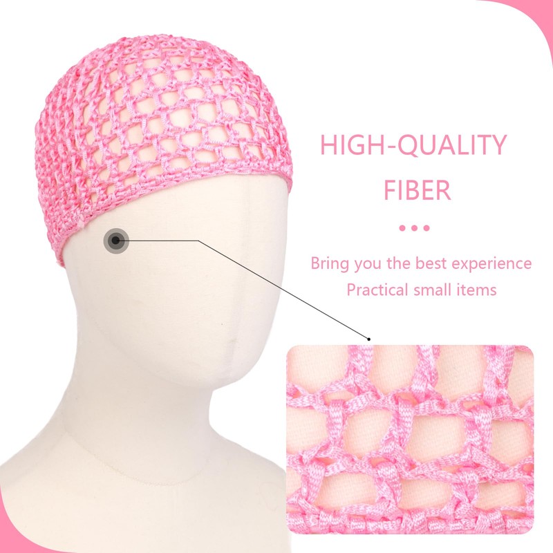 2 PCS Hair Nets for Sleeping Mesh Crochet Hair Wrap