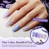 AZUREBEAUTY Purple Twilight Bloom Dip Powder Nail Kit Starter with