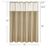MitoVilla Beige Waffle Shower Curtain with Snap-in Liner, Modern Waffle