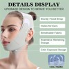 CCAIPU Facelifting Stickers, Breathable, Lightweight Ice Silk V-Face Harnesses (Green)
