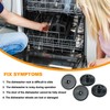 5304532229 5304521179 Dishwasher Wheels Replacement for Frigidaire Lower Dishrack Rollers