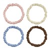 Pack of 4 Silk Hair Bobbles, Women's Hair Ties, Ponytail