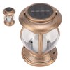 Brass Color Courtyard Solar Powered Hanging Lantern Light IP44 Waterproof