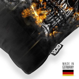 VOID Skulls Hard Rock Cushion Cover Sofa Cushion Decorative Outdoor Cushion Decorative Cushion Size: 50 x 50 cm