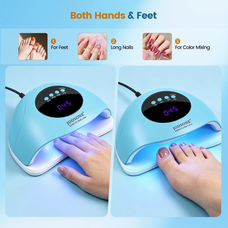 U V LED Nail Lamp Blue Gel Polish Nail Dryer