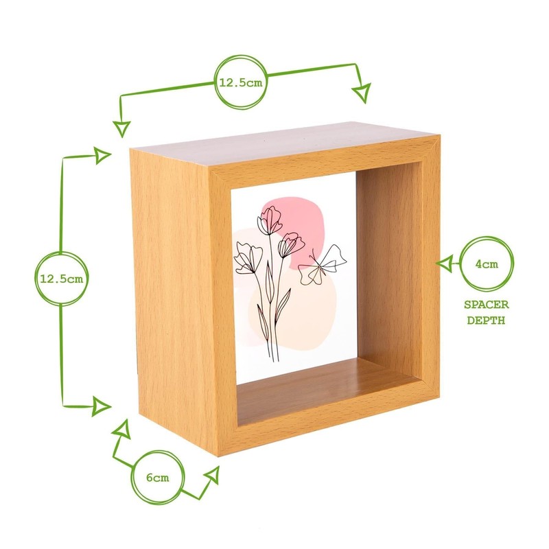 Nicola Spring Box Photo Frame - 4 x 4 Square
