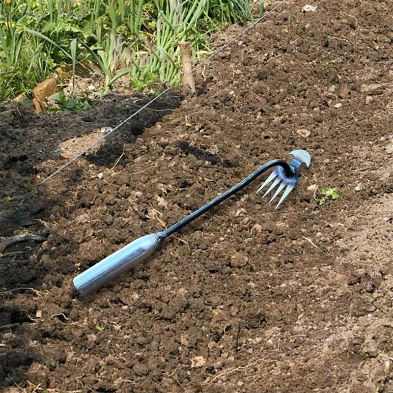 Michear Weed Pulling Tool Weed Puller Hand Long Steel Handled