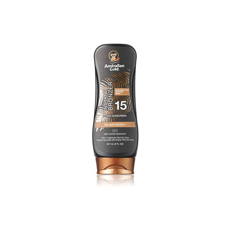 Australian Gold Sun Lotion SPF 15 with instant bronzer 237