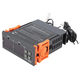 Temperature Controller Dual Display Dual Probe Sensor 3008 Thermostat with ±1°C Temperature Measurement Accuracy Mechanicalcomponents (110-220V)