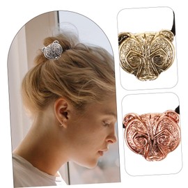 BIUDECO Fashionable Bear Head Hair Accessories Hair Ponytail Holder Scrunchies Set