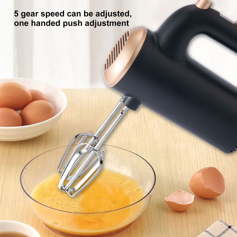 300W Multifunctional Egg Beater 5 Gear Electric Egg Whisk Double