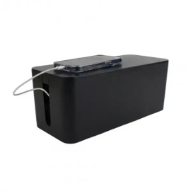 멀티탭 다용도 전선정리함 블랙 중형 Multi-Purpose Cord Organizer Black Medium