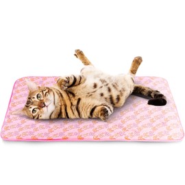Cooling Mat, ONEJU Cooling Mat for Dogs and Cats, Medium Pet Cooling Mat 70x50 cm 27.5x19.6 inch, Cooling Pad for Dog, Pink