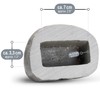 com-four® Pebblestone Key Stone - Imitation Stone with Secret Compartment