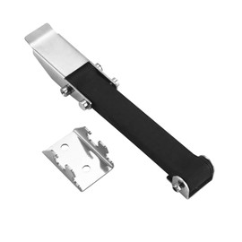 Creatyi 2 PCS 9.3'' Heavy Duty Premium SUS304 Stainless Steel Rubber Flexible Black Draw Latches Buckle (Style 3)