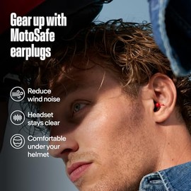 Alpine MotoSafe Duo - Premium Motorcycle Ear Plugs for Wind Noise Reduction - 17dB & 20dB - Soft Comfortable Motor Hearing Protection - 2 Pairs