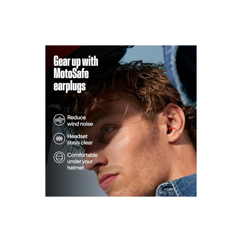 Alpine MotoSafe Duo - Premium Motorcycle Ear Plugs for Wind