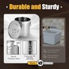 HAPPCUCOE Stainless Steel Airtight Canister for Kitchen,Food Storage Containers, Rice