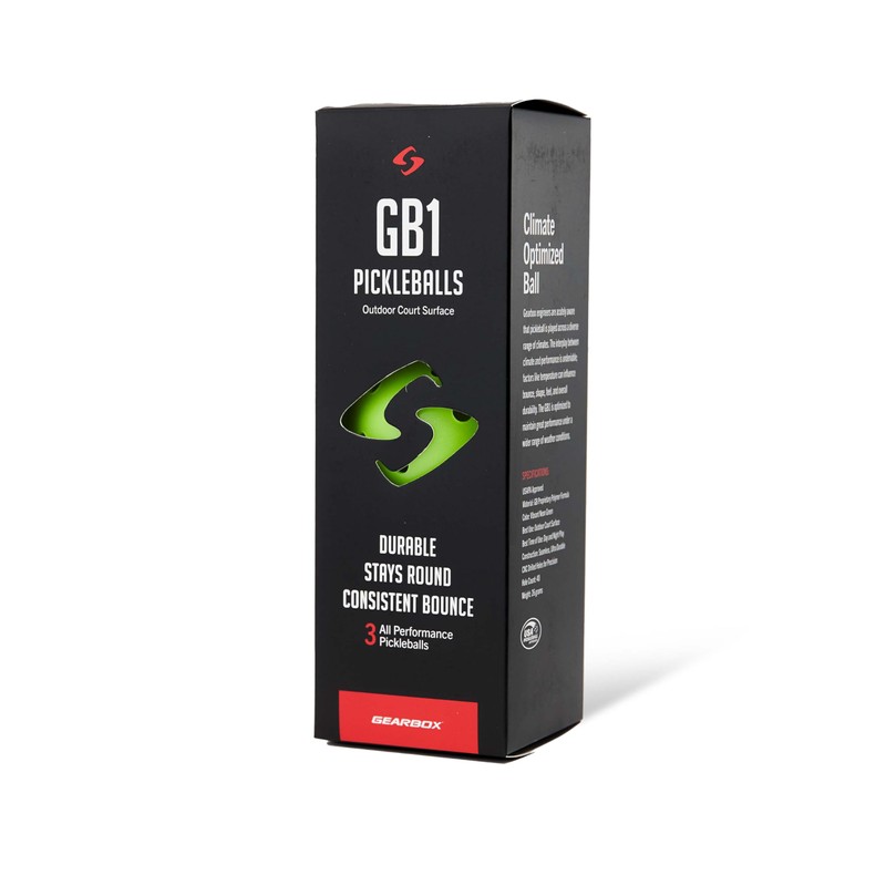 Gearbox GB1 Pickleball Balls (3-Pack)