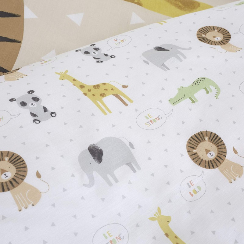 Catherine Lansfield Roarsome Animals Reversible Junior Duvet Cover Set with